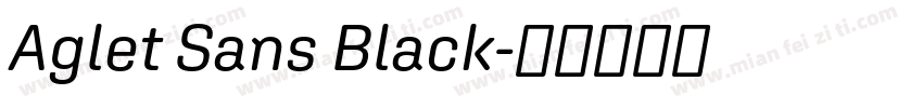 Aglet Sans Black字体转换